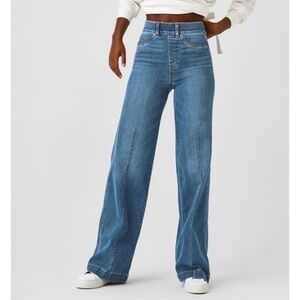 SPANXshape EveryWear Seamed-Front Wide Leg Jeans